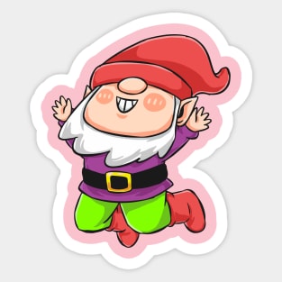 Gnome Jump Sticker